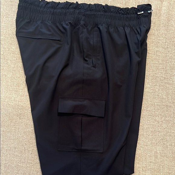 Women's FLX High-Waisted Paperbag-Waist Joggers Black Size XL - Picture 7 of 11